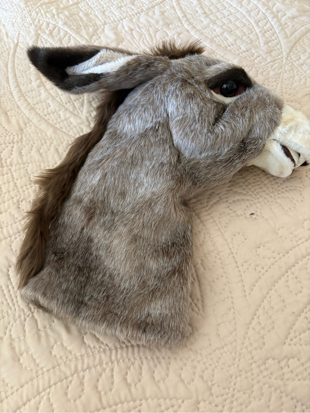Folkmanis donkey puppet.
